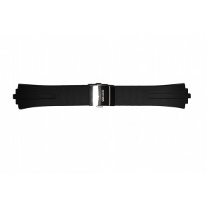 Horlogeband Seiko 7L22-0AA0 / SNL003P2 / 4KD2JB Silicoon Zwart 16mm